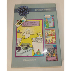 Assorted Funny Religious Scripture Birthday Cards 16 Count Christian Humor Twigs